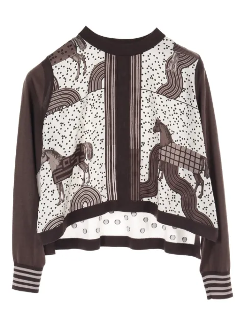 Hermès Pre-Owned 20s horse polka dot top
