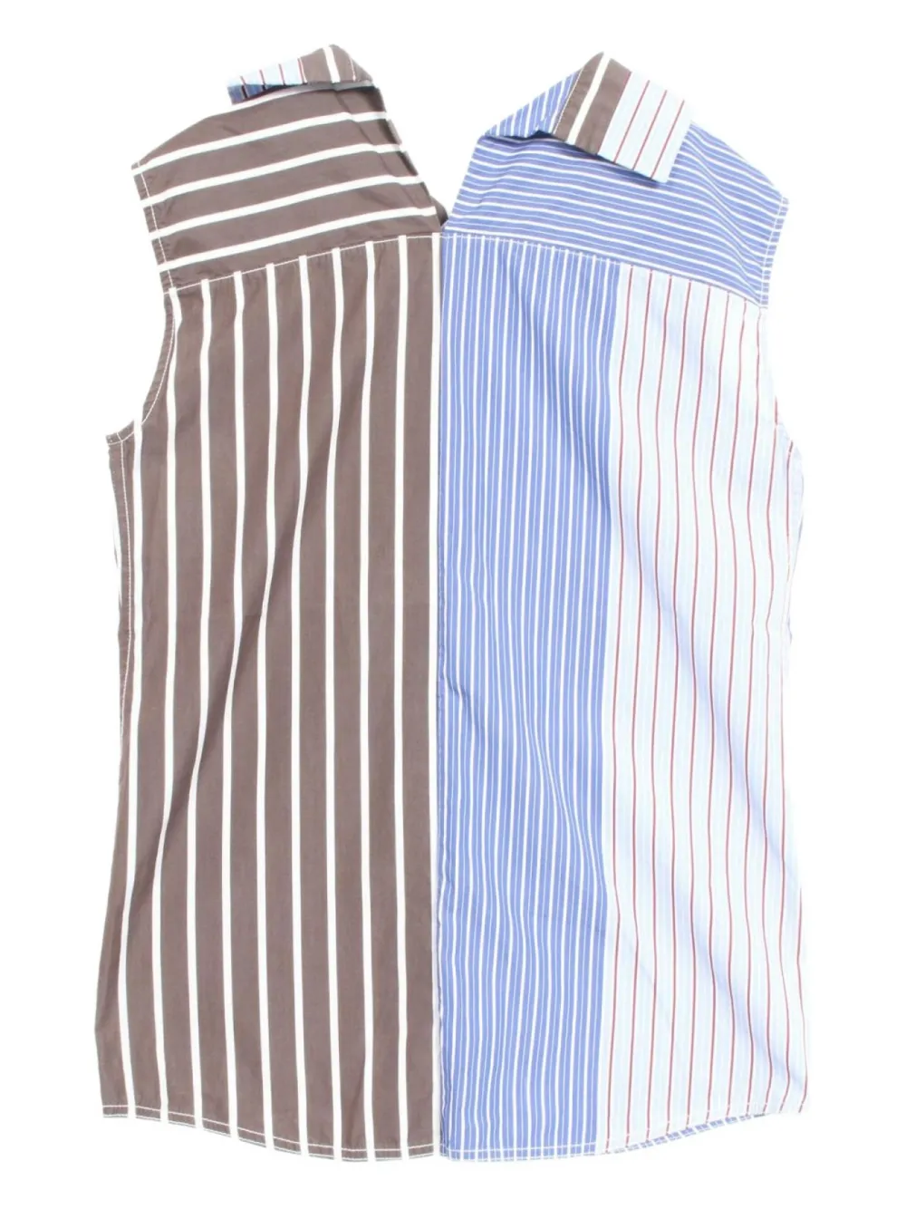 2010s striped sleeveless shirt