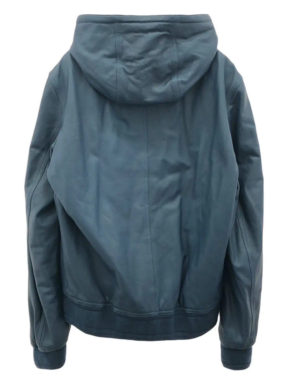 Pre-owned Hermes 2010s Hooded Reversible Jacket In Blue