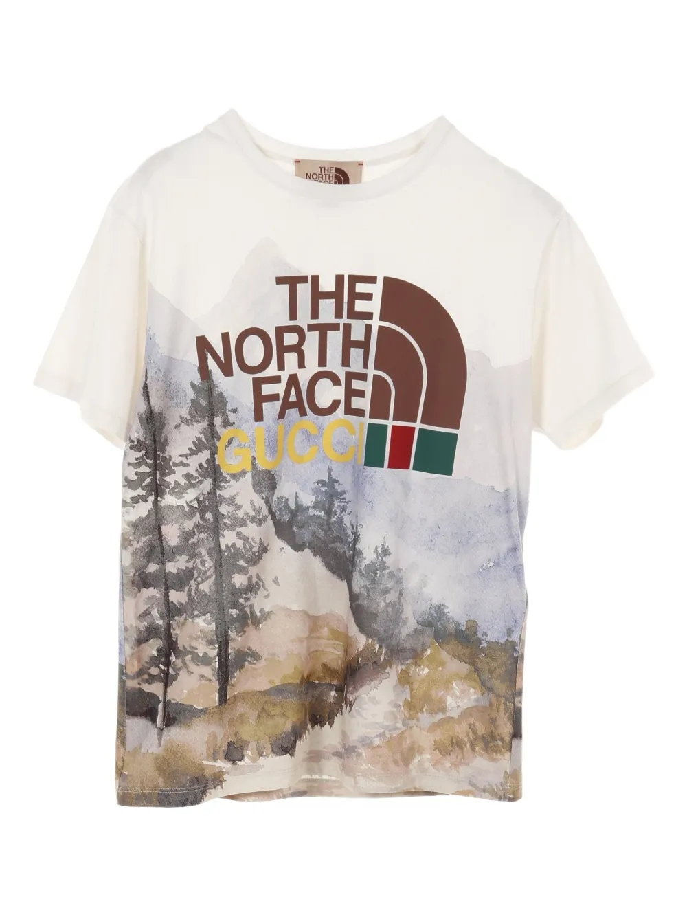 Gucci Pre-Owned x The North Face 2010s ロゴ Tシャツ - White, Multicolor Gucci Pre-Owned x The North Face 2010s ロゴ Tシャツ - White, Multicolor