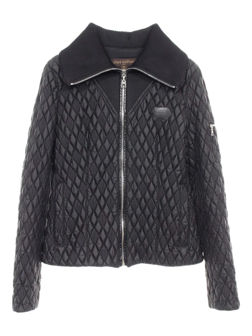 Louis Vuitton Pre-Owned 2010s quilted diamond jacket | Black | Image 1