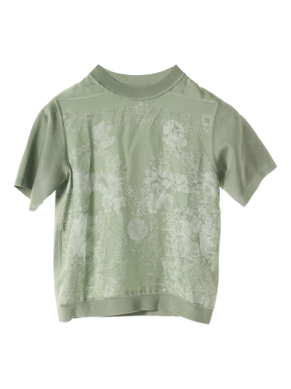 2010s floral-pattern knit top