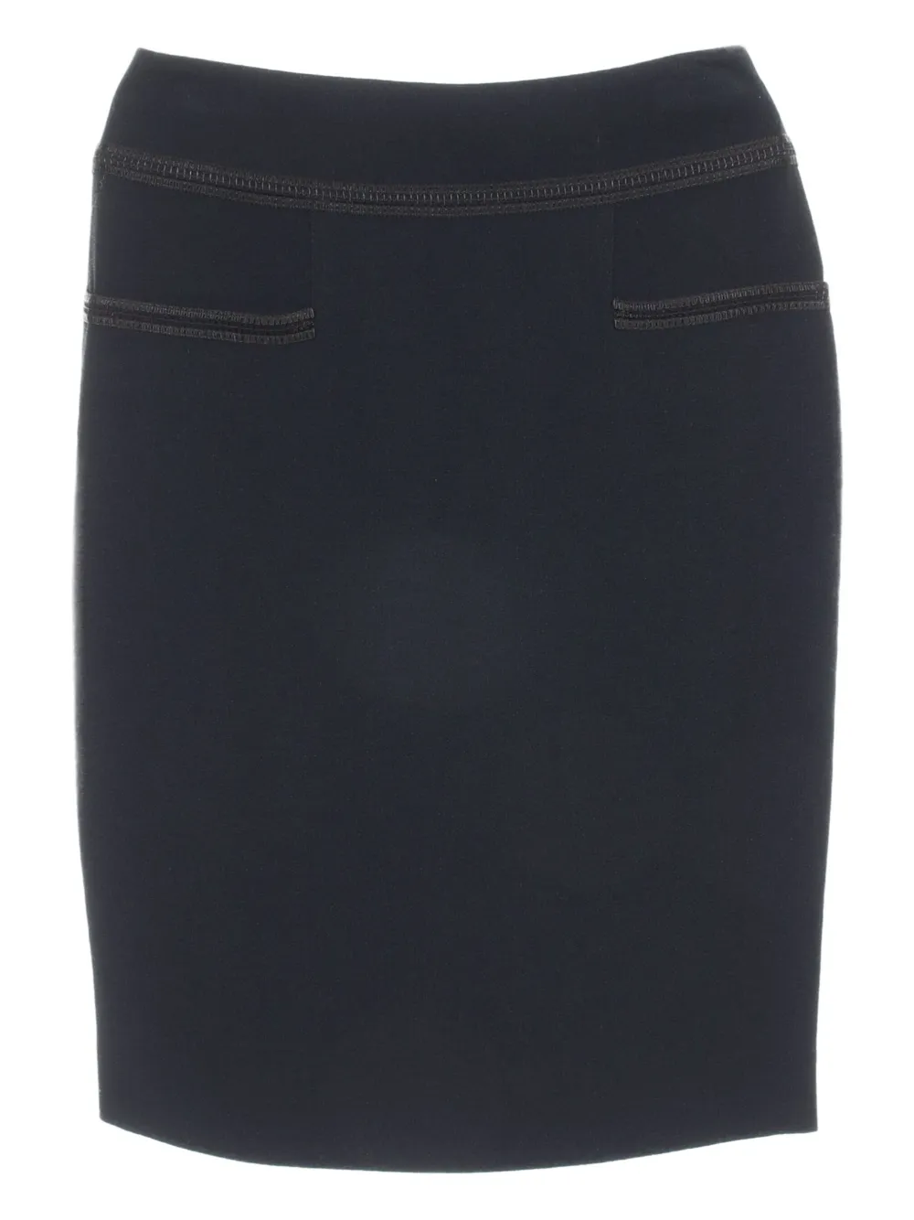 CHANEL Pre-Owned 1986-1988 Camellia rok met knopen - Zwart