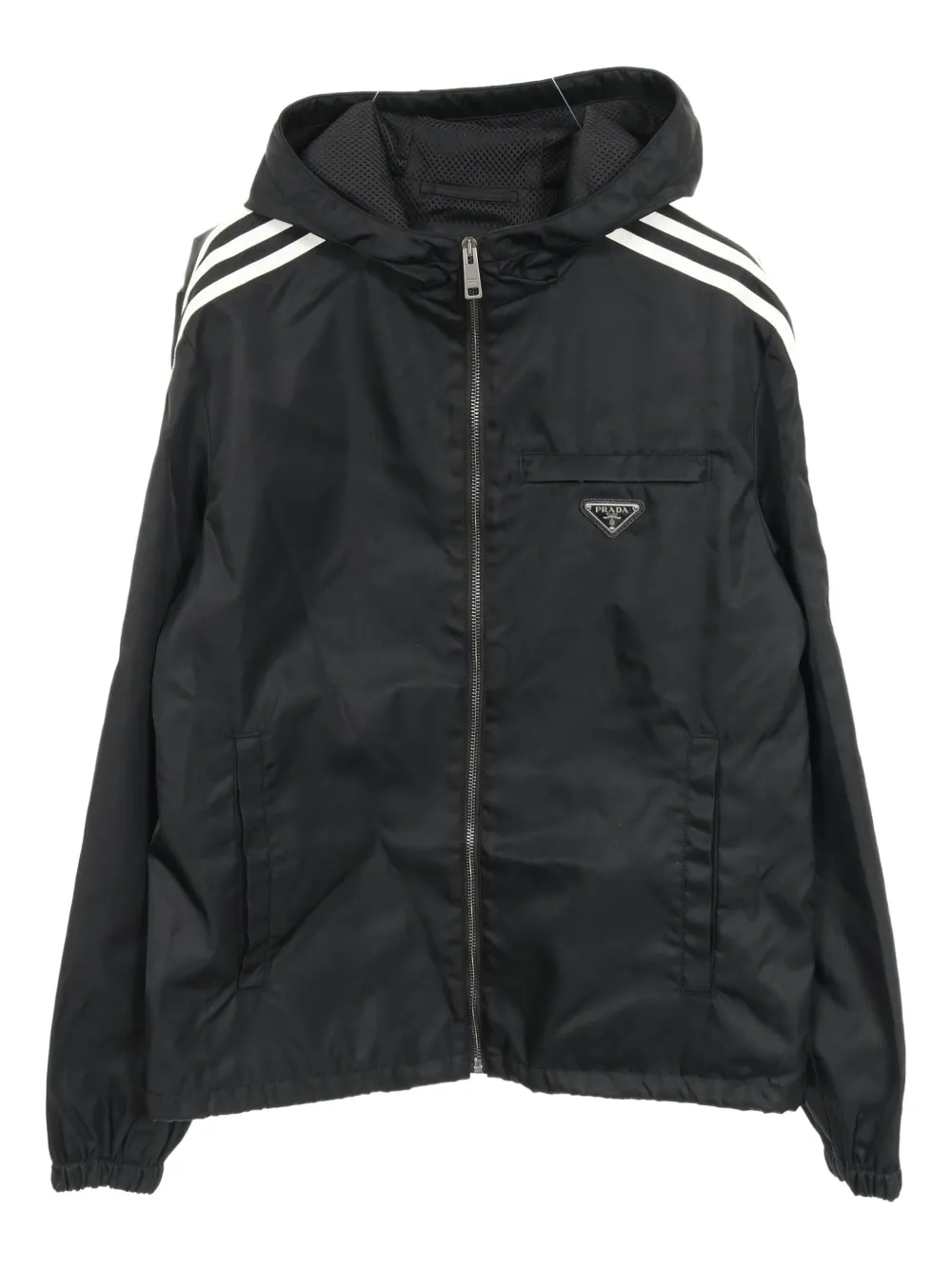Pre-owned Prada X Adidas 2010 Hooded Track Jacket In Black