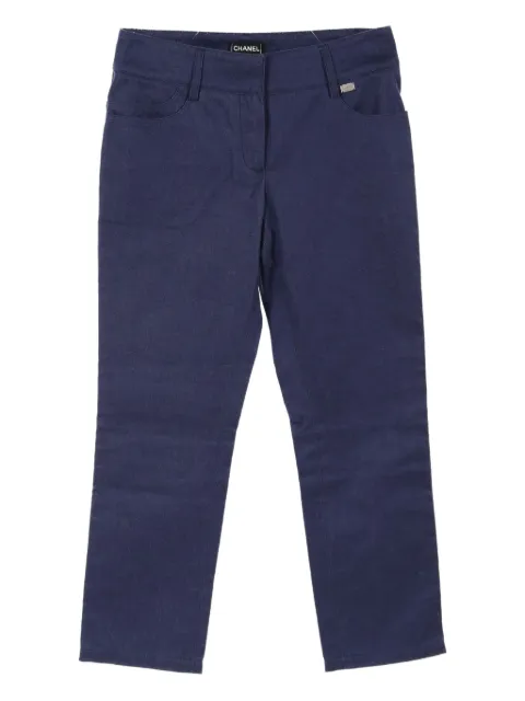 CHANEL Pre-Owned 1986-1988 cotton jeans