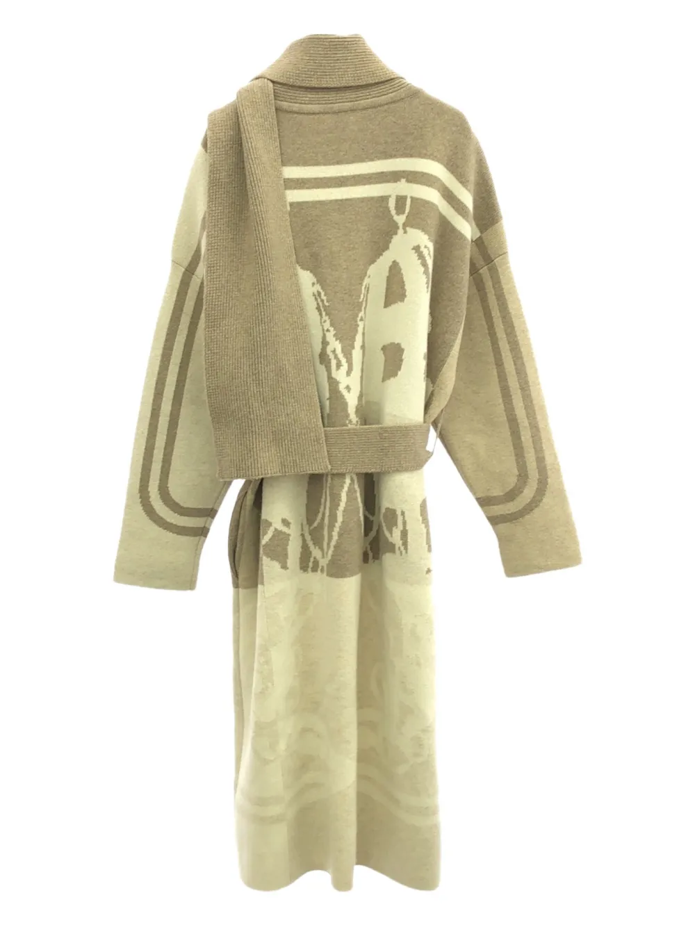 Pre-owned Hermes 2010 Cashmere Cardigan In Neutral