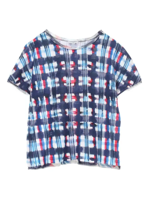 CHANEL Pre-Owned 1986-1988 checkered top