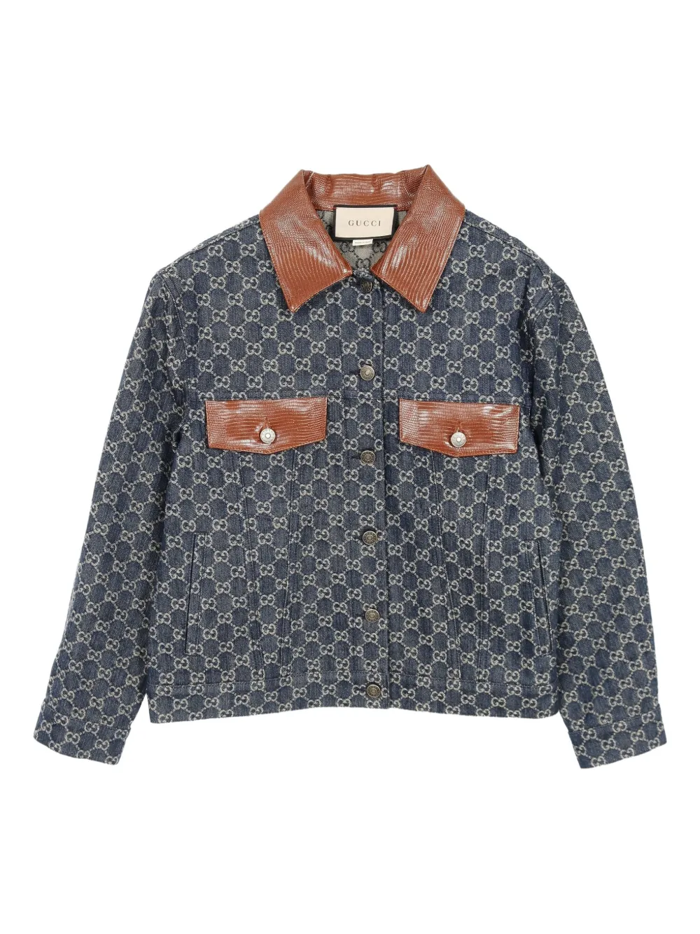2010 GG-pattern denim jacket