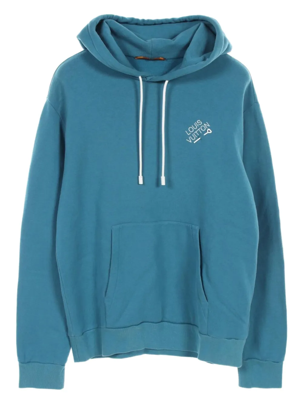 2010s logo-embroidered cotton hoodie