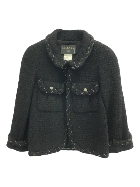 CHANEL Pre-Owned 2010 Tweed-Jacke mit Kettendetail