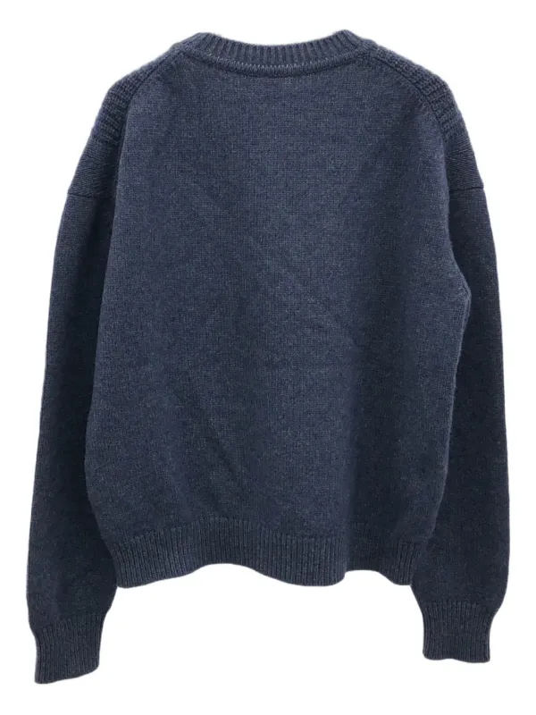 Hermès Pre-Owned Pull En Maille Nervurée (années 2010) Bleu