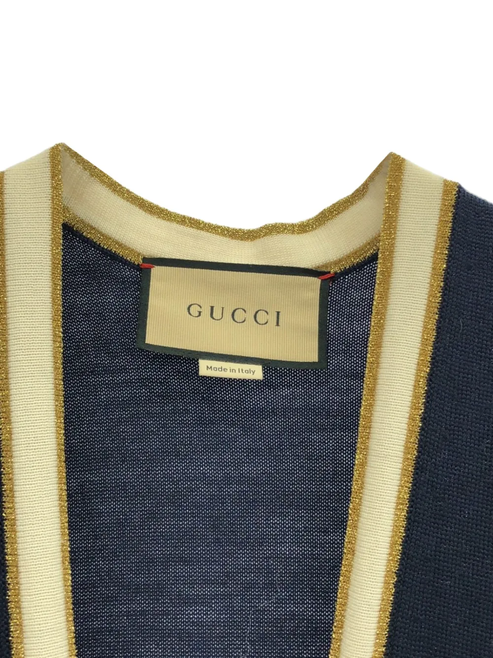 Pre-owned Gucci 2010s Wool Midi Dress In Blue