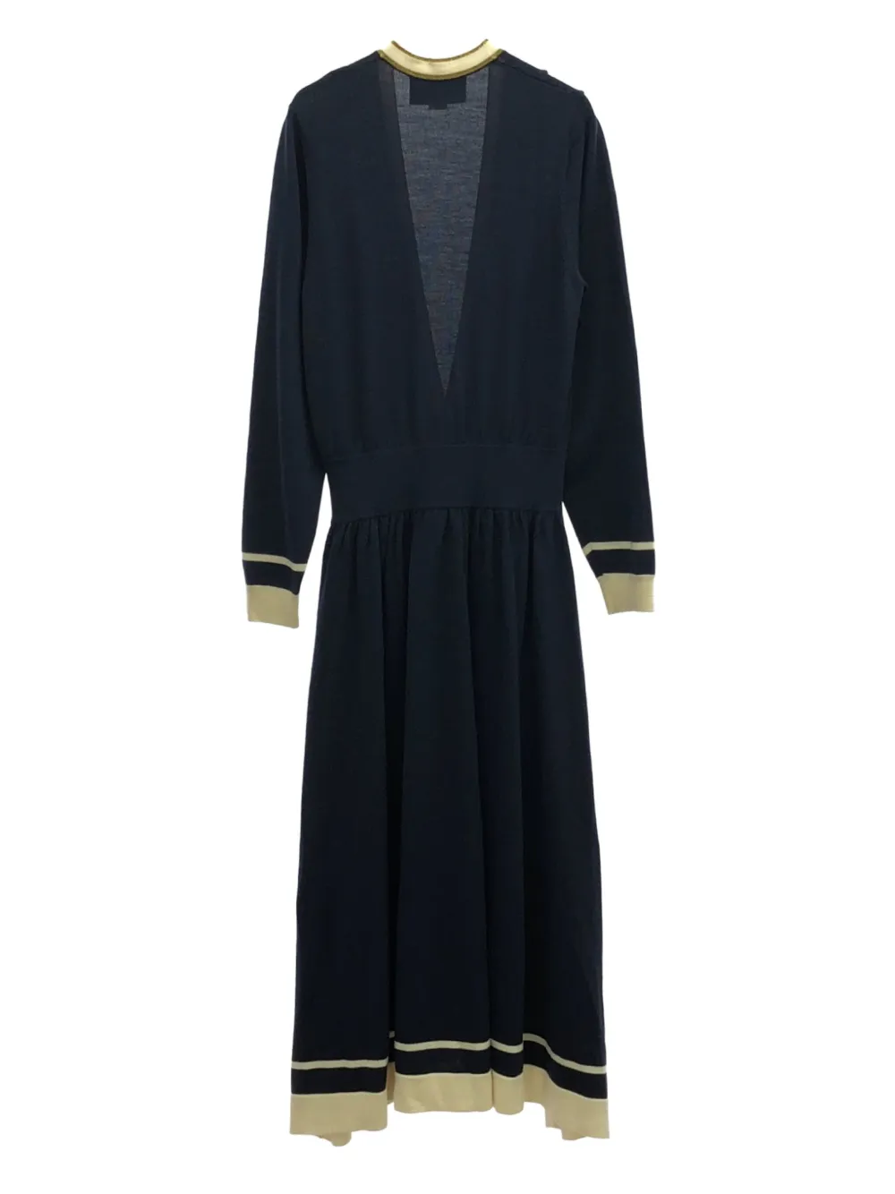 Pre-owned Gucci 2010s Wool Midi Dress In Blue