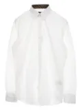 Fendi Pre-Owned 2010s Zucca-detail shirt - White