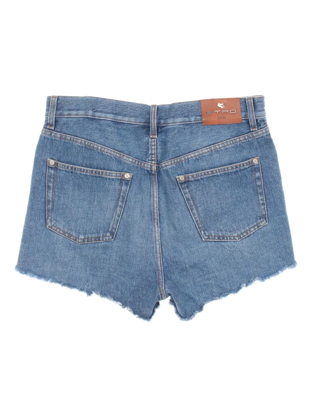 Etro Pre-Owned 2010s bead-embroidery denim shorts | Image 2