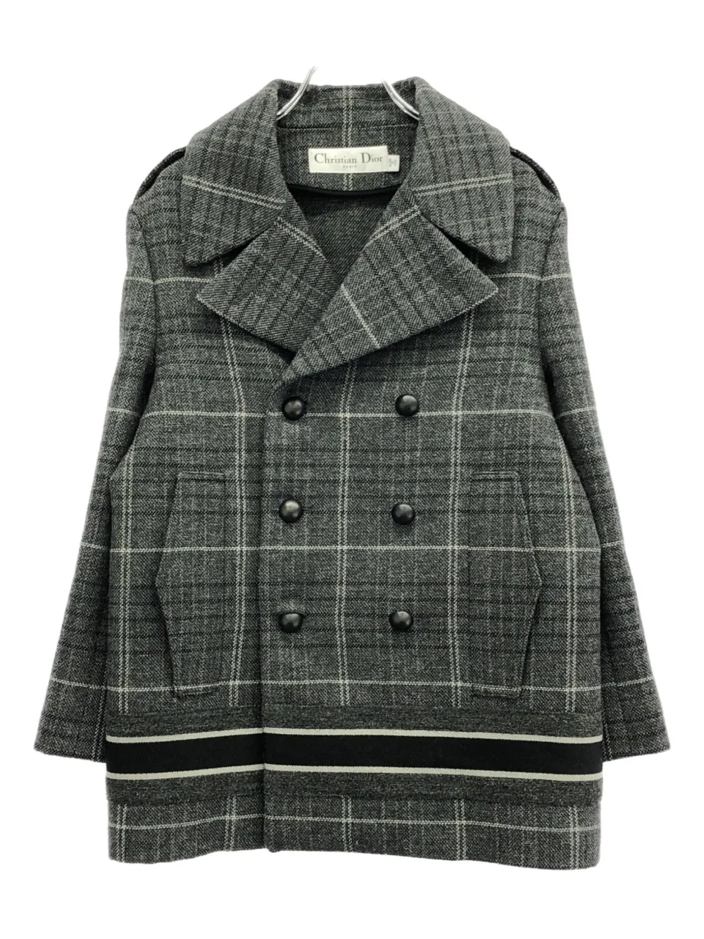 2010s plaid double-breasted jacket