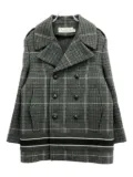Christian Dior Pre-Owned 2010s plaid double-breasted jacket - Grey