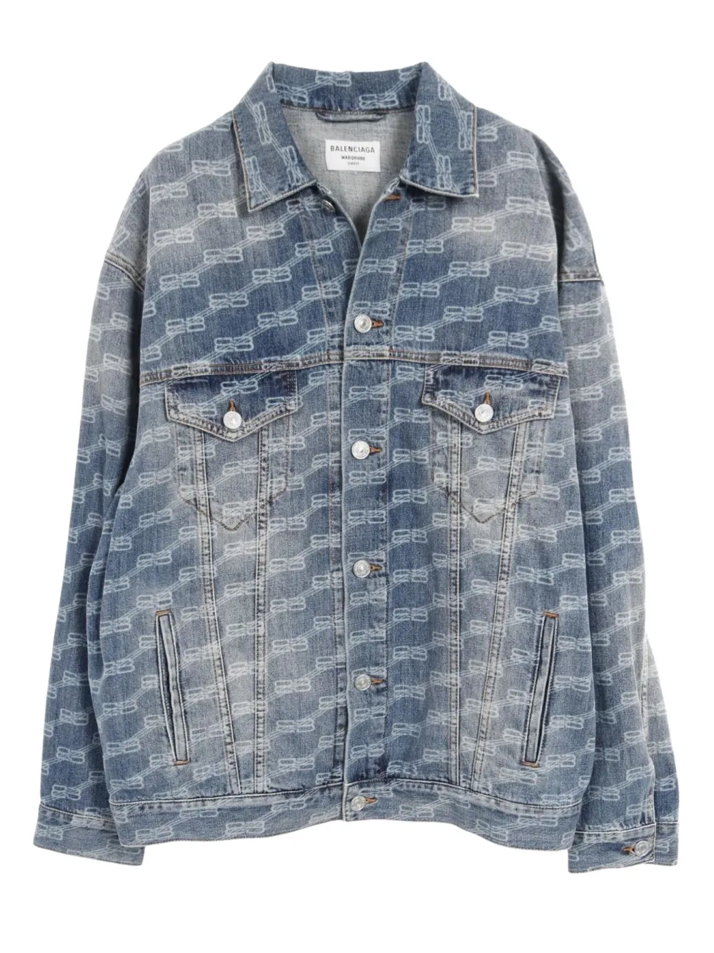2010s Monogram-print denim jacket
