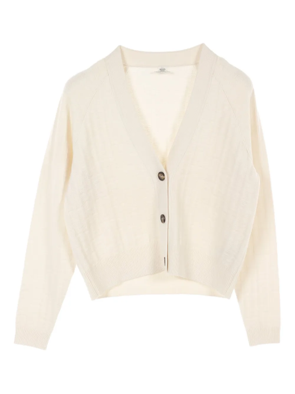 2010s button H-patterned cardigan