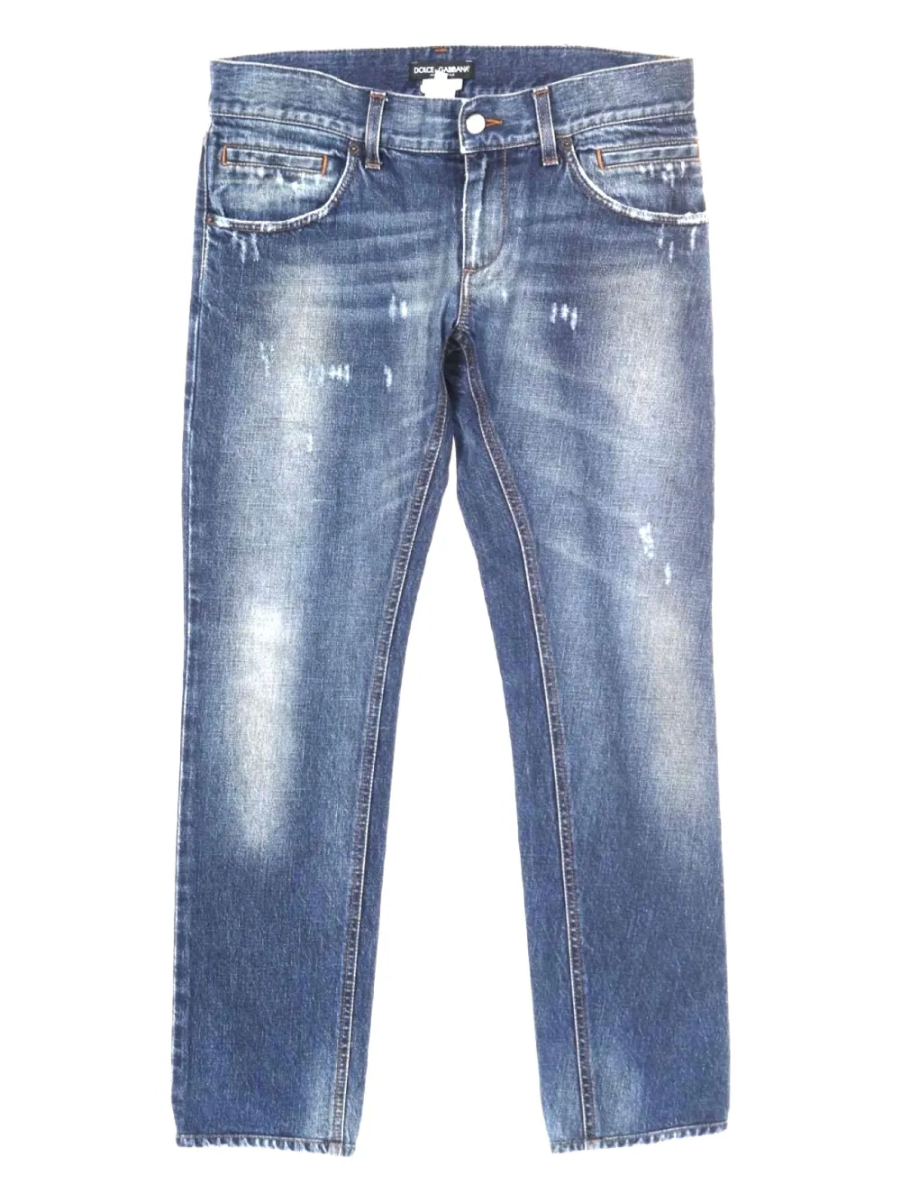 Dolce & Gabbana Pre-Owned 2010s distressed-effect jeans | Blue | Image 1