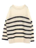 Hermès Pre-Owned 2010s striped knit sweater - Neutrals