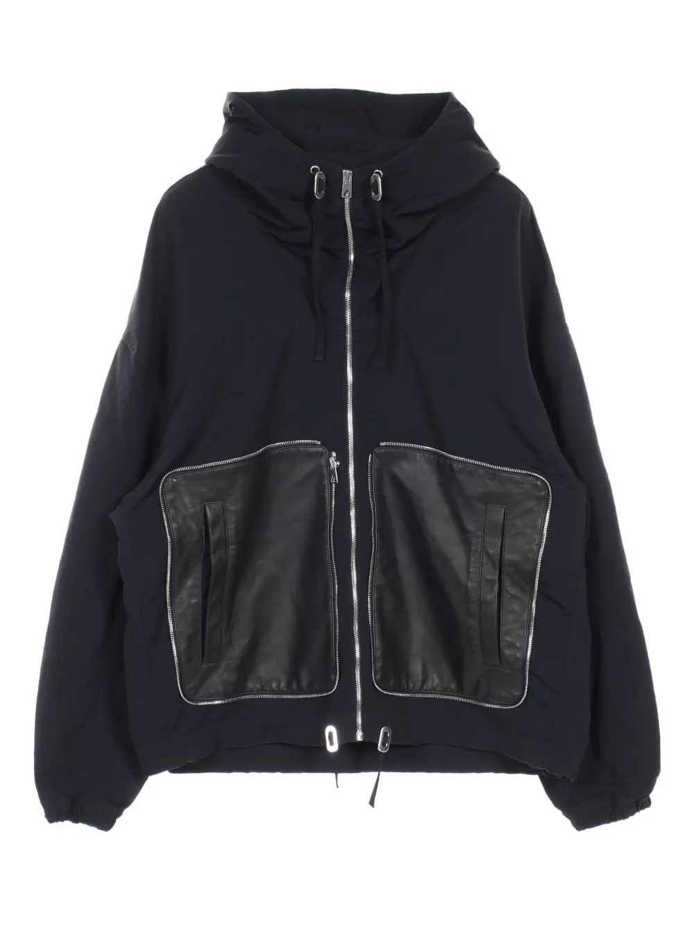 2022 hooded leather jacket