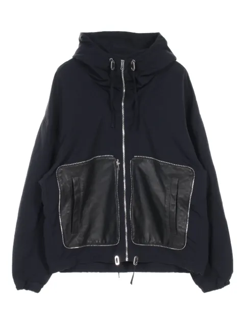 Bottega Veneta Pre-Owned 2022 hooded leather jacket