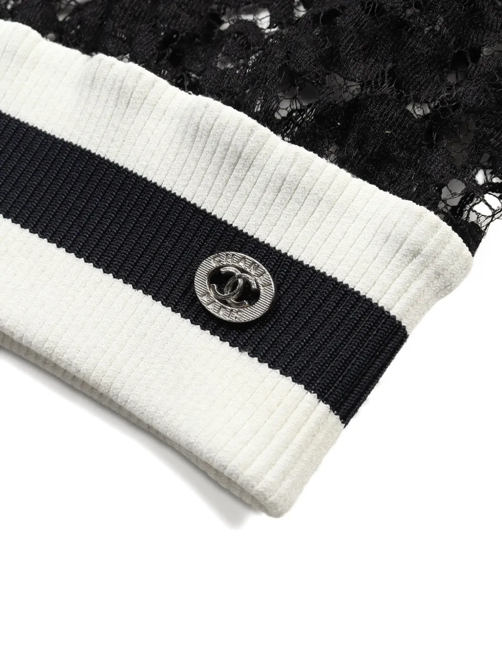 Pre-owned Chanel 1986-1988 Tilden V-neck Jumper In Black