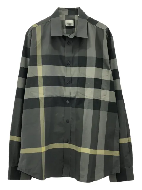 Burberry Pre-Owned 2010s check-pattern cotton shirt