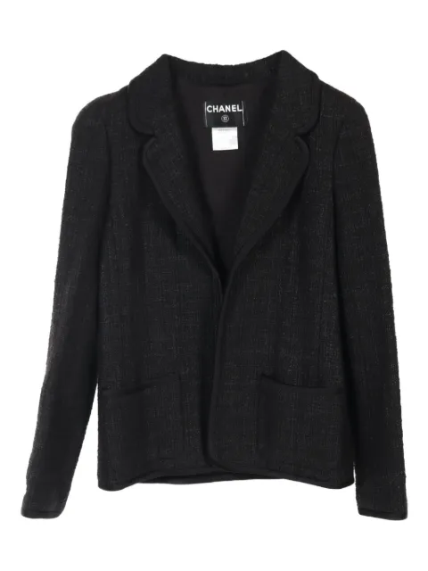 CHANEL Pre-Owned 1986-1988 tweed cotton jacket