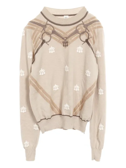 Hermès Pre-Owned 2010 Mors a Jouets-embroidered jumper