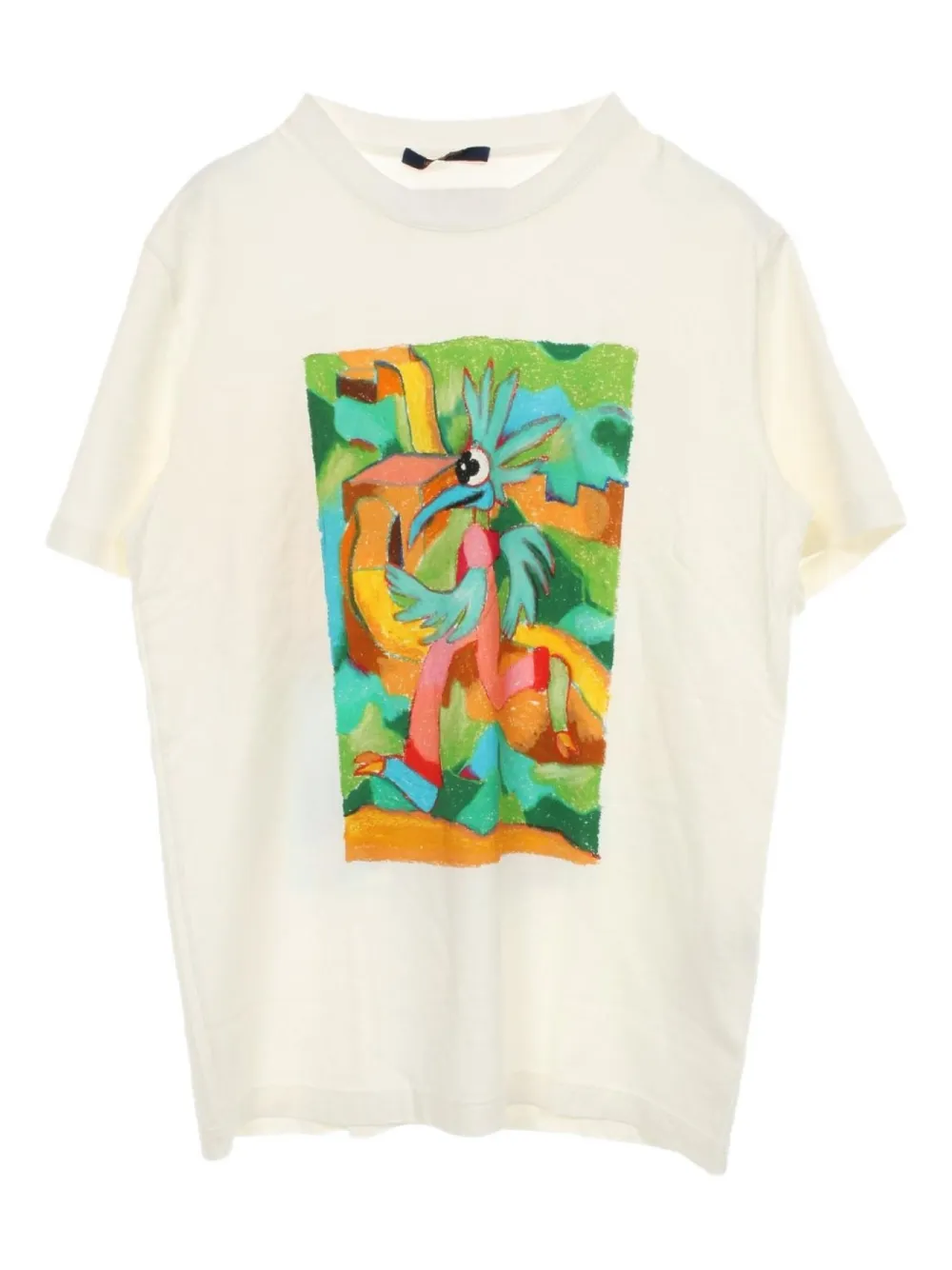 2010s abstract-print crew-neck t-shirt