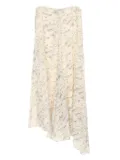 Fendi Pre-Owned 2010s asymmetric silk skirt - Neutrals