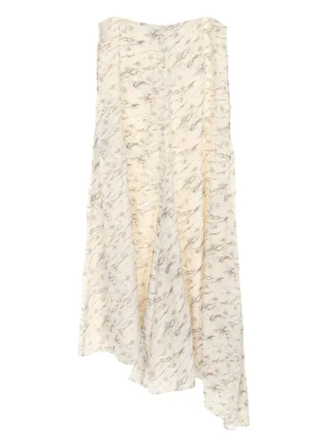 Fendi Pre-Owned 2010s asymmetric silk skirt