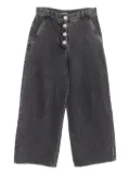 CHANEL Pre-Owned 1986-1988 button-fastening wide-leg trousers - Grey