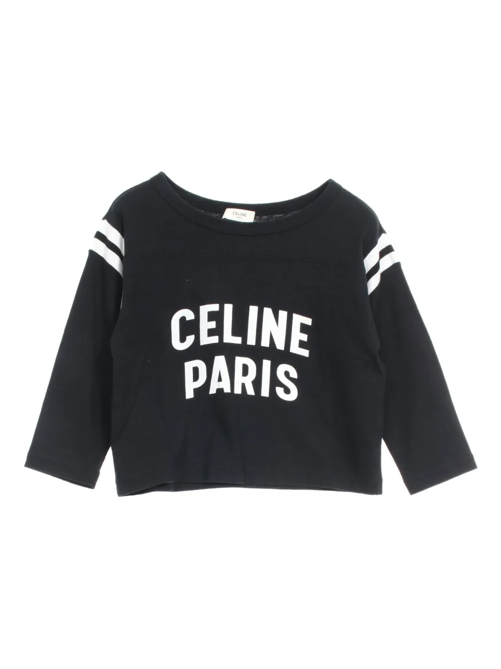 Pre-owned Celine 2010s Logo-print Sweatshirt In Black