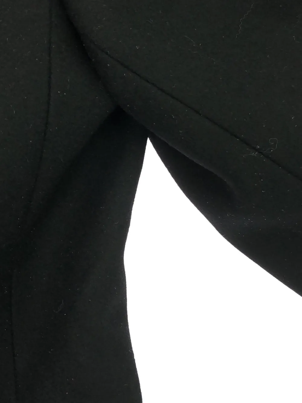 Pre-owned Chanel 2010s Wool Toggle-fastening Coat In Black
