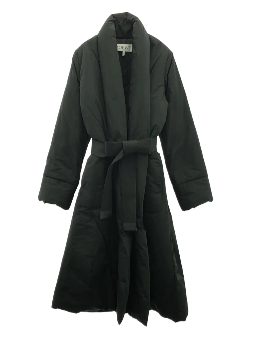 2010s padded belted coat