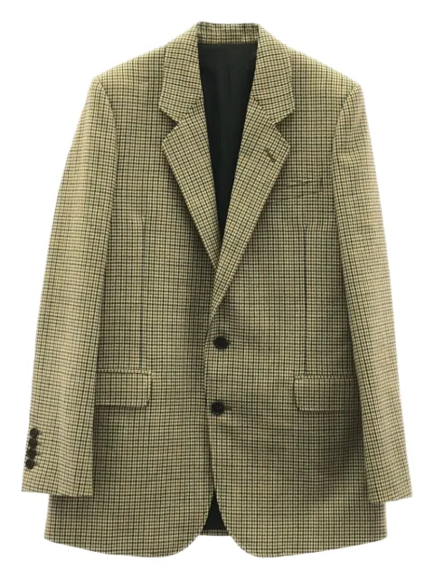 Celine Pre-Owned 2010s houndstooth-pattern wool blazer