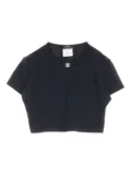 CHANEL Pre-Owned 1986-1988 Coco-mark t-shirt - Black