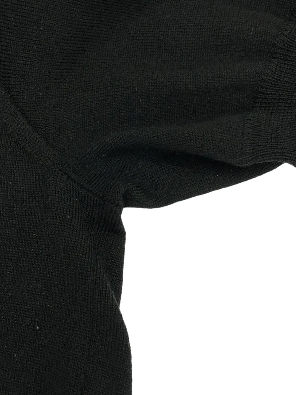 Pre-owned Celine 2010s Ribbon Knit Top In Black