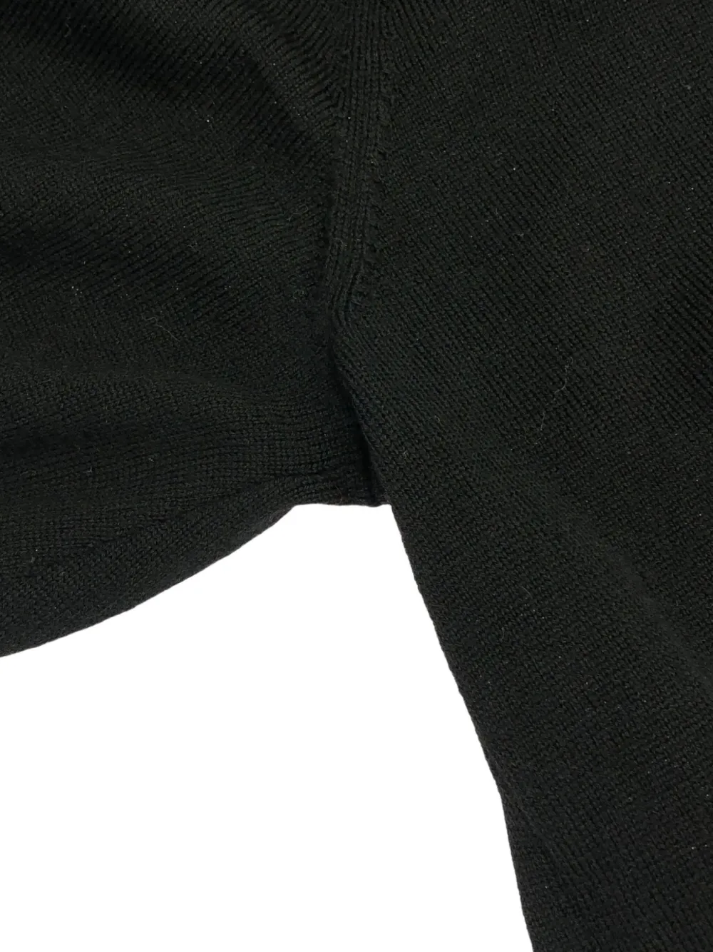 Pre-owned Celine 2010s Ribbon Knit Top In Black