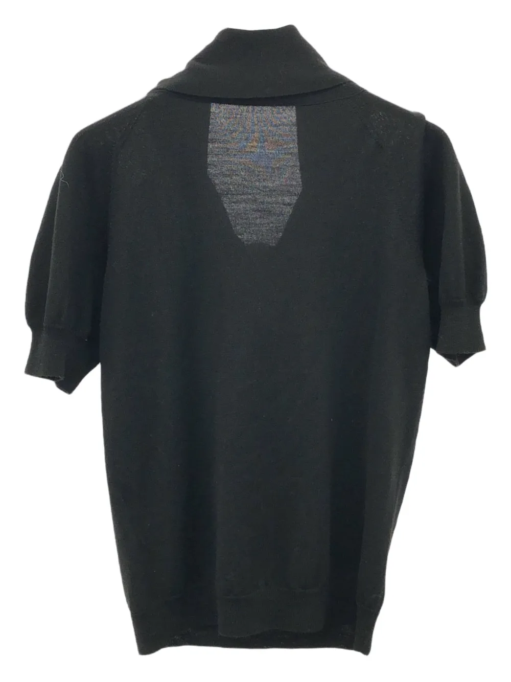Pre-owned Celine 2010s Ribbon Knit Top In Black