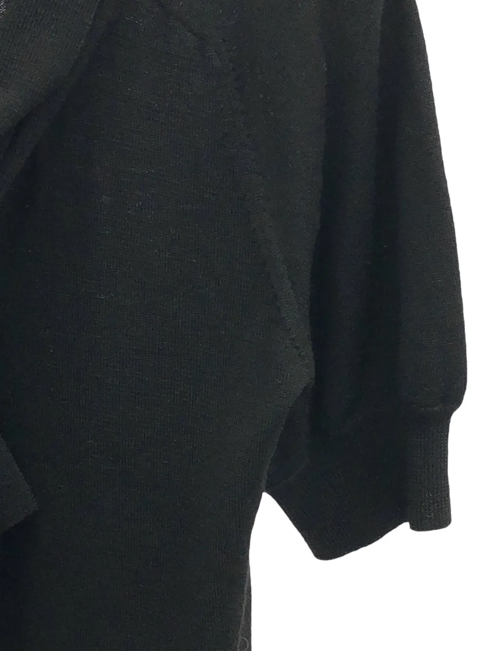 Pre-owned Celine 2010s Ribbon Knit Top In Black