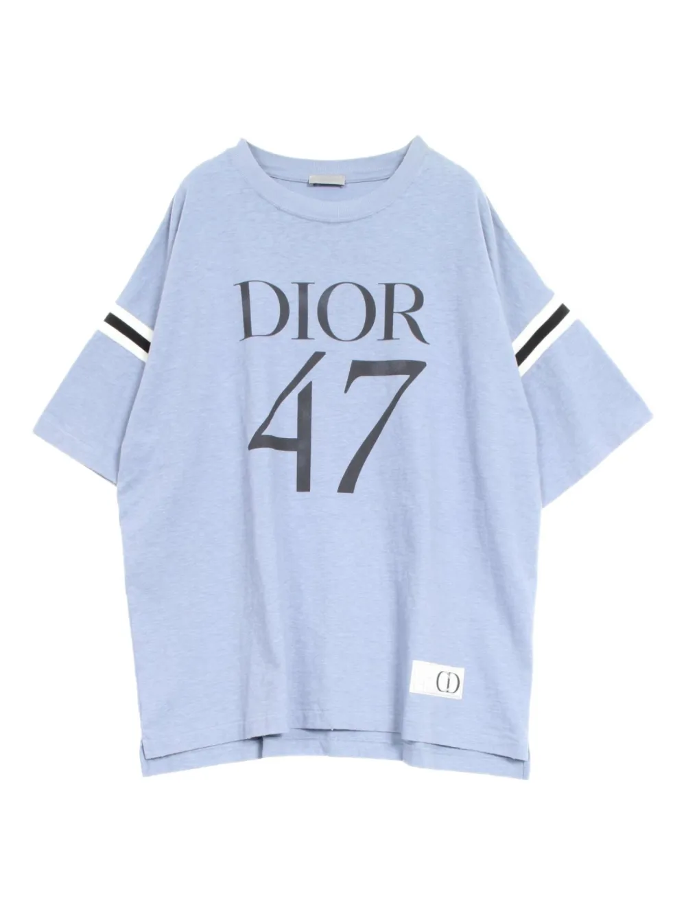 Christian Dior Pre-Owned 2010s logo-print cotton T-shirt | Blue | Image 1