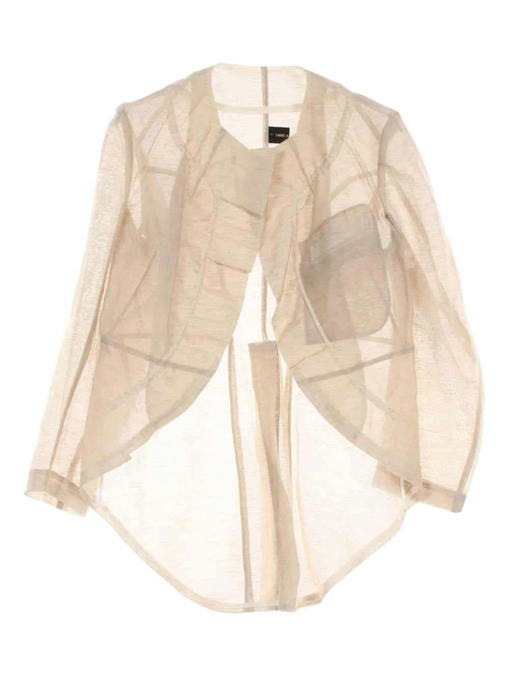 2010s see-through linen jacket