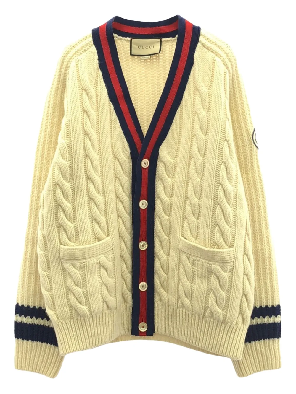 2010s cable-knit cardigan