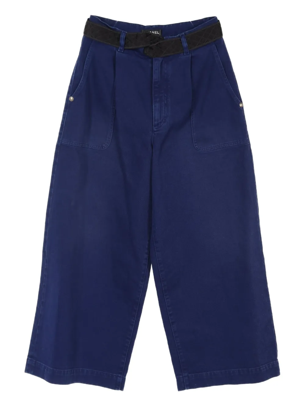 1986-1988 Matelassé ribbon-embellished jeans