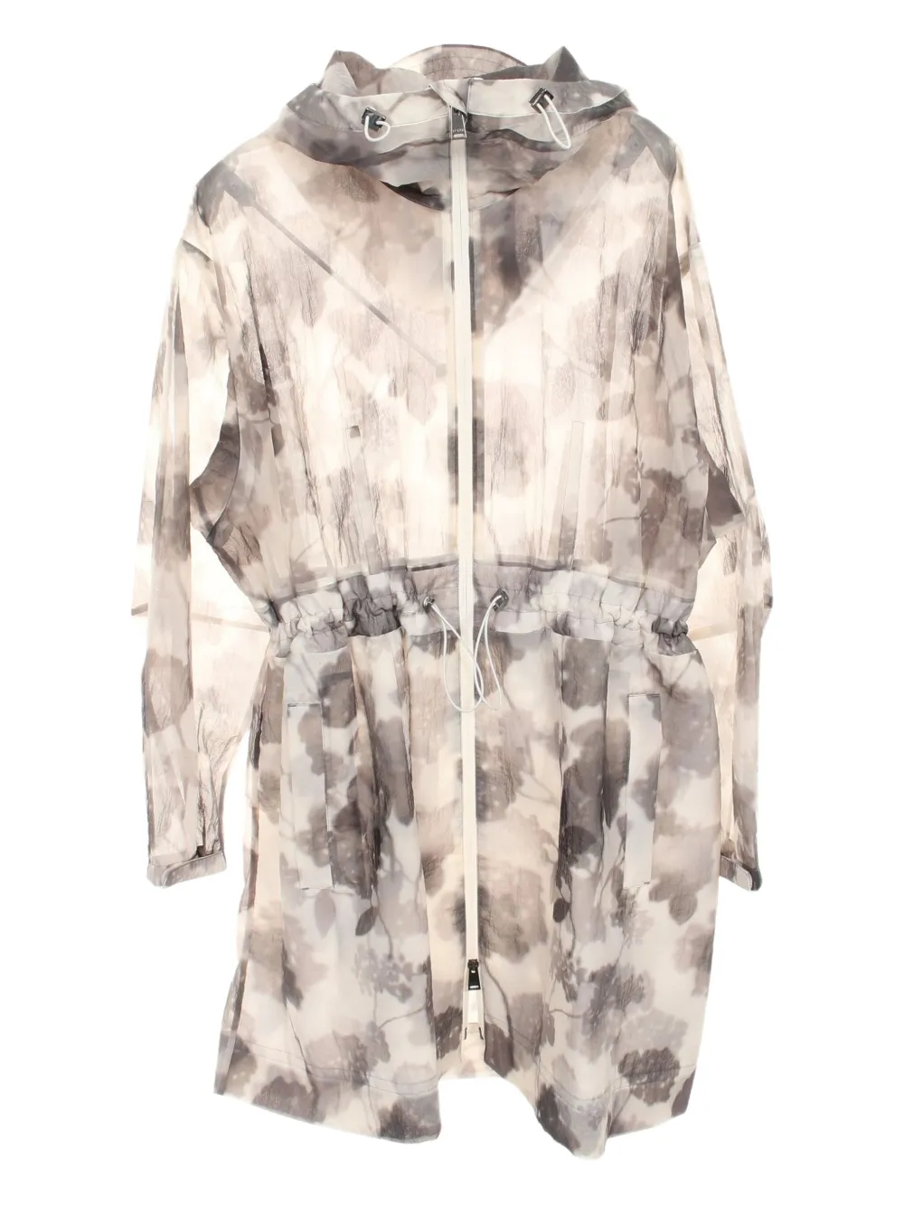 2010s sheer hooded jacket