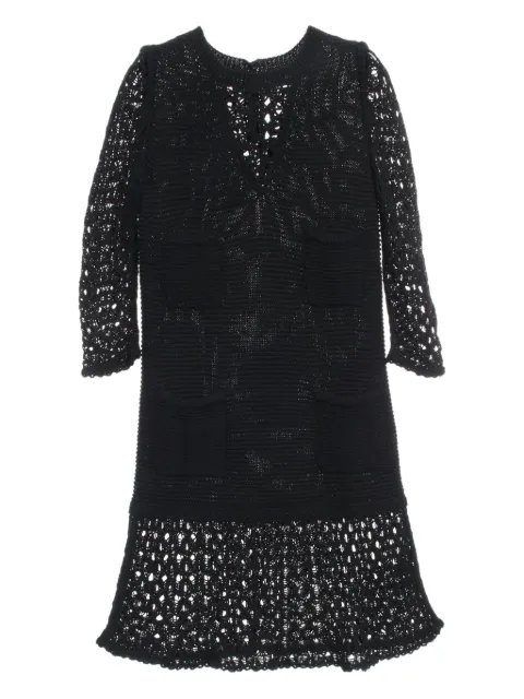 CHANEL Pre-Owned 1986-1988 knitted cotton dress